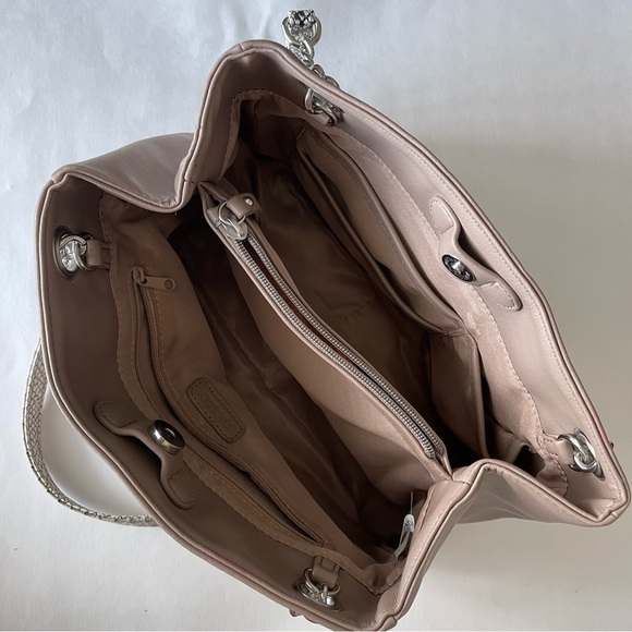 Nicole Miller Faux Snakeskin Shoulder Bag - Picture 5 of 6